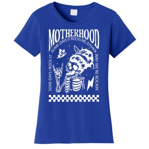 Skeleton Mom Rocking Motherhood Some Days I Rock It Gift Women's T-Shirt