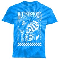 Skeleton Mom Rocking Motherhood Some Days I Rock It Gift Kids Tie-Dye T-Shirt