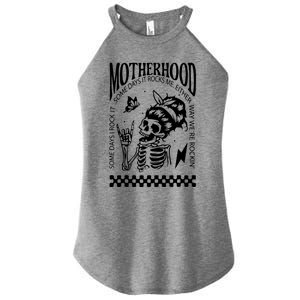 Skeleton Mom Rocking Motherhood Some Days I Rock It Gift Women's Perfect Tri Rocker Tank