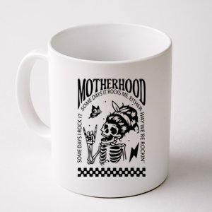 Skeleton Mom Rocking Motherhood Some Days I Rock It Gift Coffee Mug