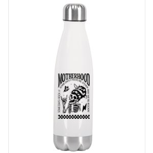 Skeleton Mom Rocking Motherhood Some Days I Rock It Gift Stainless Steel Insulated Water Bottle