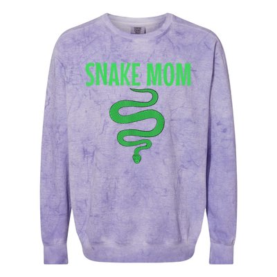 Snake Mom Reptile Python Boa Mommy Herpetologist Colorblast Crewneck Sweatshirt