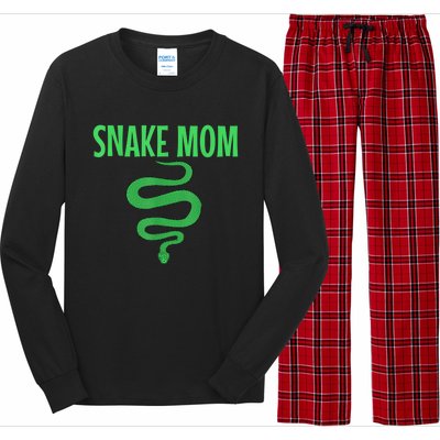 Snake Mom Reptile Python Boa Mommy Herpetologist Long Sleeve Pajama Set