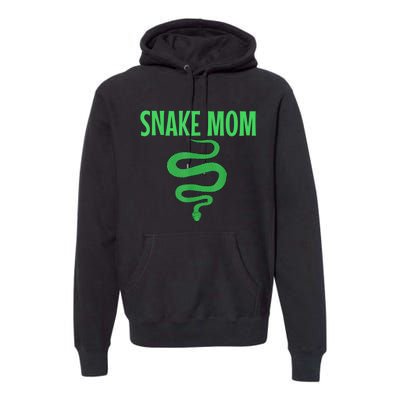 Snake Mom Reptile Python Boa Mommy Herpetologist Premium Hoodie