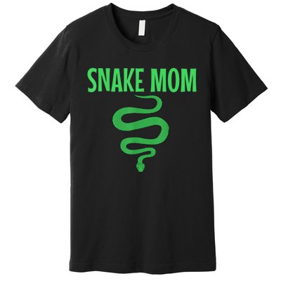 Snake Mom Reptile Python Boa Mommy Herpetologist Premium T-Shirt