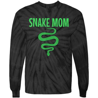 Snake Mom Reptile Python Boa Mommy Herpetologist Tie-Dye Long Sleeve Shirt