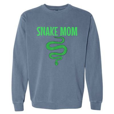 Snake Mom Reptile Python Boa Mommy Herpetologist Garment-Dyed Sweatshirt