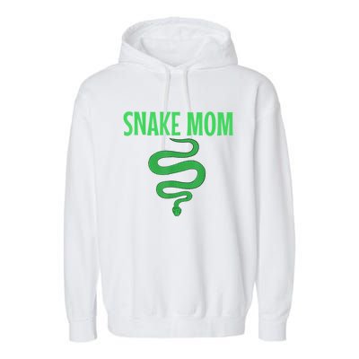 Snake Mom Reptile Python Boa Mommy Herpetologist Garment-Dyed Fleece Hoodie