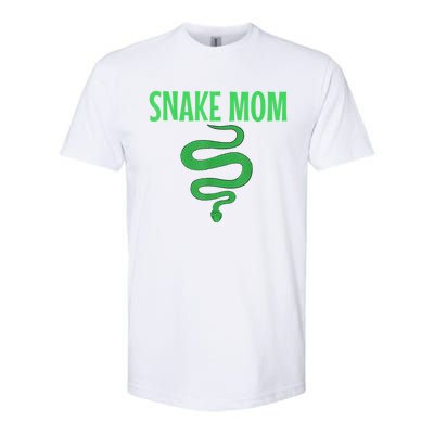 Snake Mom Reptile Python Boa Mommy Herpetologist Softstyle CVC T-Shirt