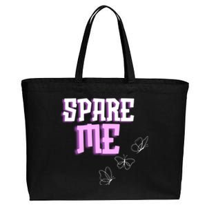 Spare Me Reality Tv Show Meme Doggie Cotton Canvas Jumbo Tote