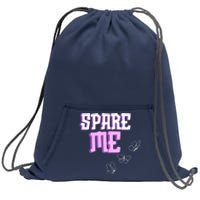 Spare Me Reality Tv Show Meme Doggie Sweatshirt Cinch Pack Bag