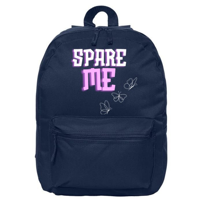 Spare Me Reality Tv Show Meme Doggie 16 in Basic Backpack