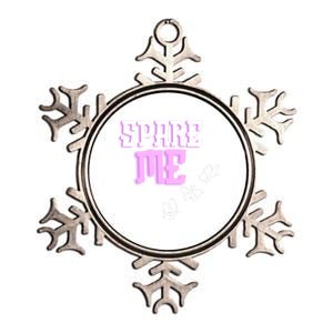 Spare Me Reality Tv Show Meme Doggie Metallic Star Ornament