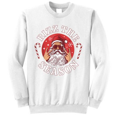 Santa Merry Rizz Mas Middle School Christmas Rizz The Season Sweatshirt