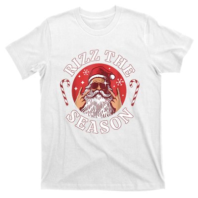 Santa Merry Rizz Mas Middle School Christmas Rizz The Season T-Shirt