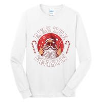 Santa Merry Rizz Mas Middle School Christmas Rizz The Season Tall Long Sleeve T-Shirt