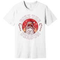 Santa Merry Rizz Mas Middle School Christmas Rizz The Season Premium T-Shirt