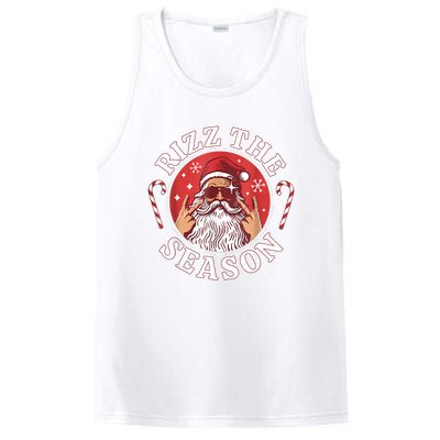 Santa Merry Rizz Mas Middle School Christmas Rizz The Season PosiCharge Competitor Tank