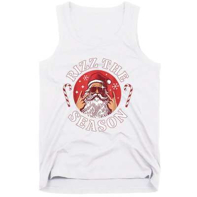 Santa Merry Rizz Mas Middle School Christmas Rizz The Season Tank Top