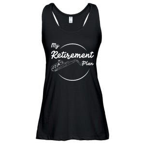 Saxophone My Retirement Plan Funny For Jazz Musicians Ladies Essential Flowy Tank