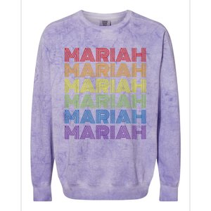 Style M.A.R.I.A.H Rainbow Colorblast Crewneck Sweatshirt