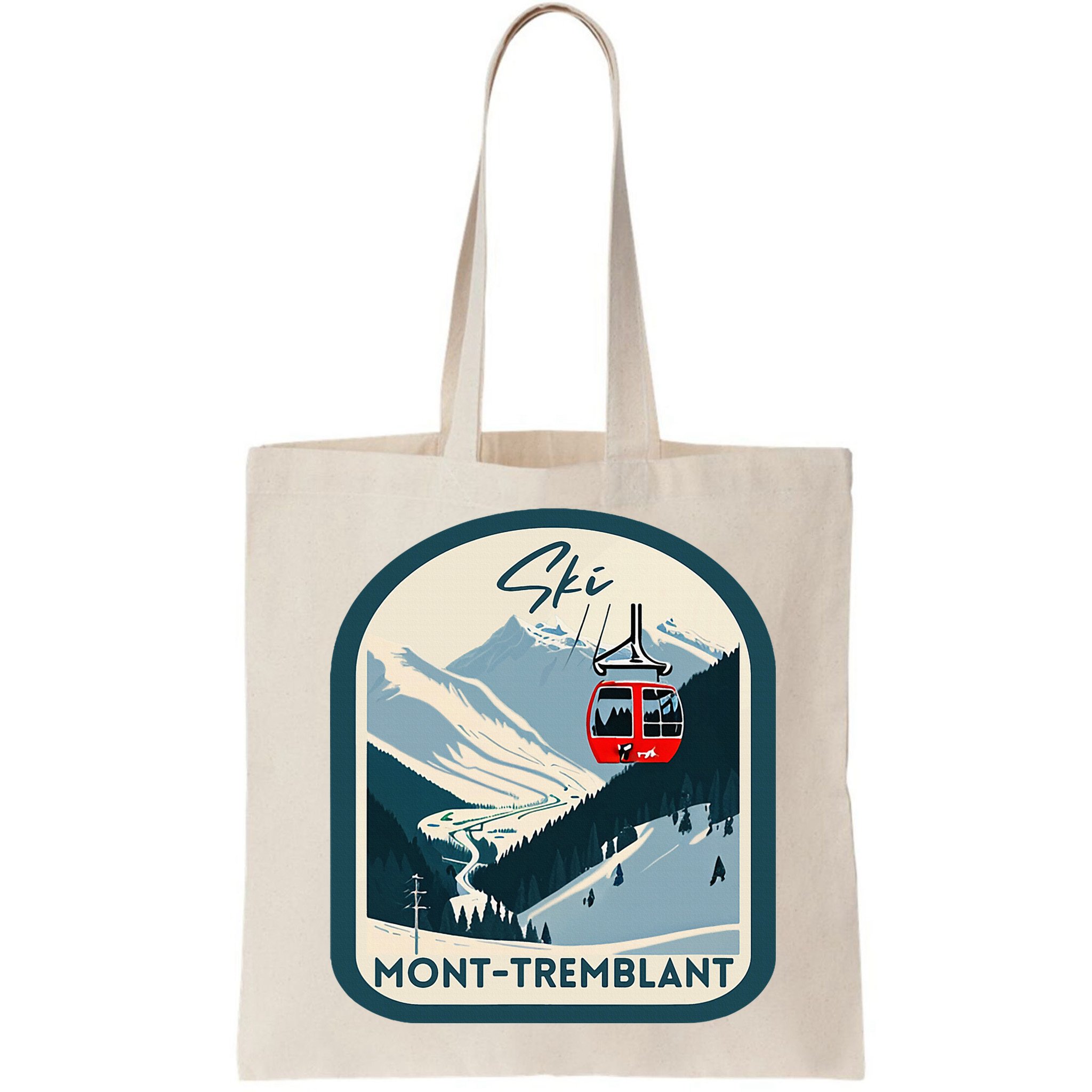 Ski Monttremblant Retro Vintage Style Monttremblant Skiing Bag