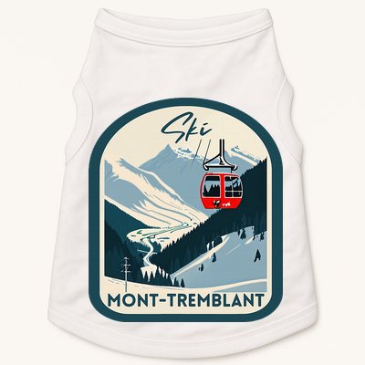 Ski Monttremblant Retro Vintage Style Monttremblant Skiing Doggie Tank