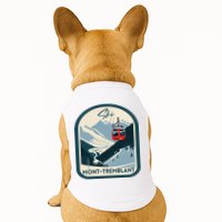 Ski Monttremblant Retro Vintage Style Monttremblant Skiing Doggie Tank