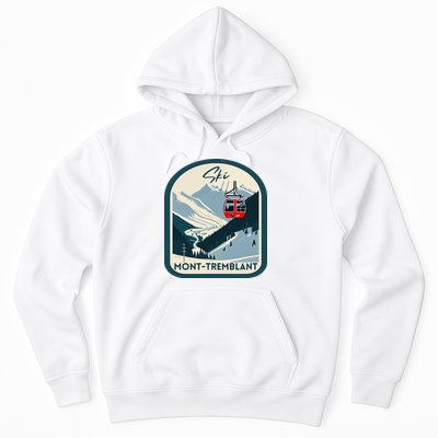 Ski Monttremblant Retro Vintage Style Monttremblant Skiing Hoodie