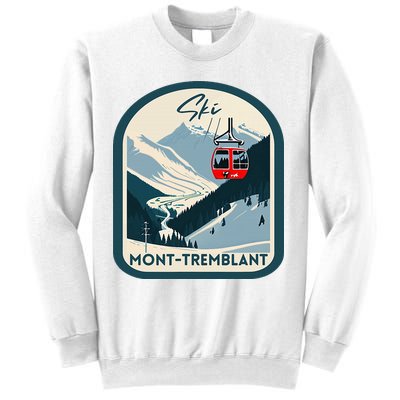 Ski Monttremblant Retro Vintage Style Monttremblant Skiing Sweatshirt