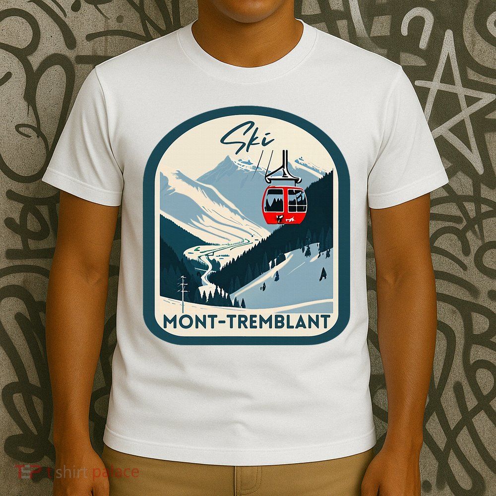 Ski Monttremblant Retro Vintage Style Monttremblant Skiing T-Shirt
