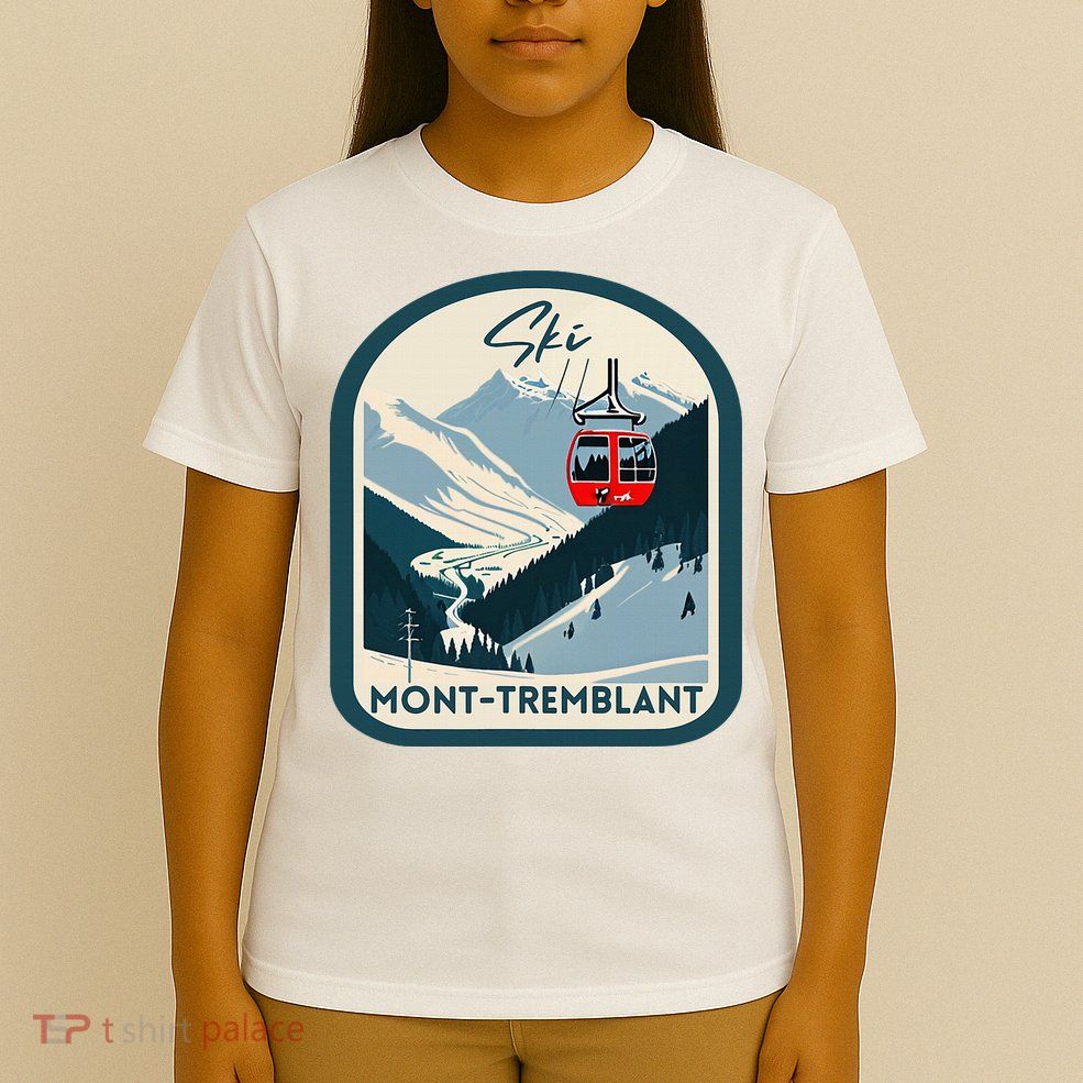Ski Monttremblant Retro Vintage Style Monttremblant Skiing T-Shirt