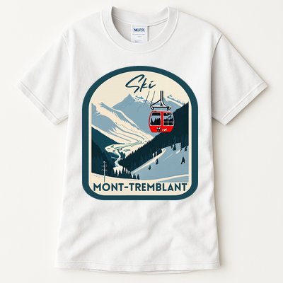 Ski Monttremblant Retro Vintage Style Monttremblant Skiing Tall T-Shirt