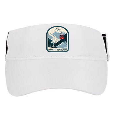 Ski Monttremblant Retro Vintage Style Monttremblant Skiing Adult Drive Performance Visor