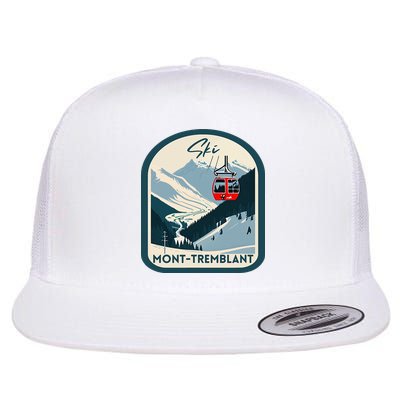 Ski Monttremblant Retro Vintage Style Monttremblant Skiing Flatbill Hat