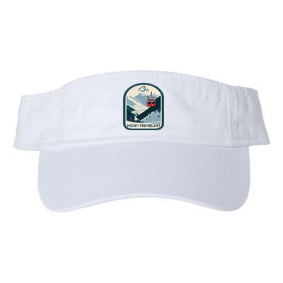 Ski Monttremblant Retro Vintage Style Monttremblant Skiing Valucap Bio-Washed Visor