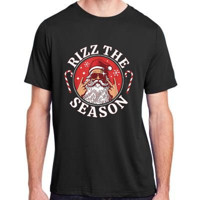 Santa Merry Rizz Mas Middle School Christmas Rizz The Season Adult ChromaSoft Performance T-Shirt