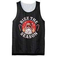 Santa Merry Rizz Mas Middle School Christmas Rizz The Season Mesh Reversible Basketball Jersey Tank