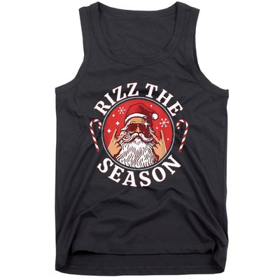 Santa Merry Rizz Mas Middle School Christmas Rizz The Season Tank Top