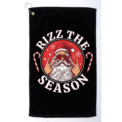 Santa Merry Rizz Mas Middle School Christmas Rizz The Season Platinum Collection Golf Towel