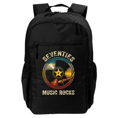 Seventies Music Rocks Retro 70´S Vintage Vinyl Records Backpack