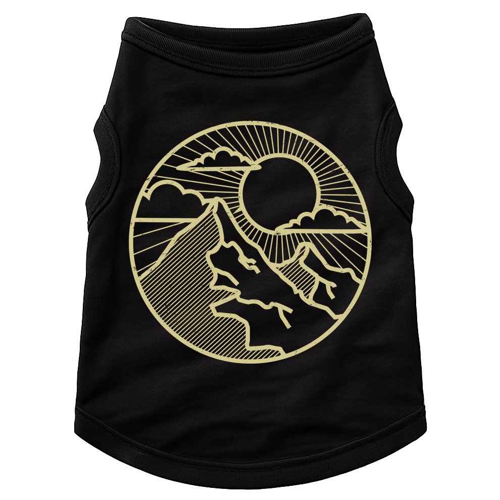 Sunset Mountain Retro Doggie Tank