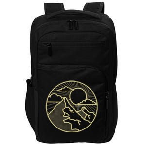 Sunset Mountain Retro Impact Tech Backpack