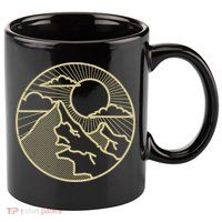 Sunset Mountain Retro 11oz C Handle Ceramic Mug