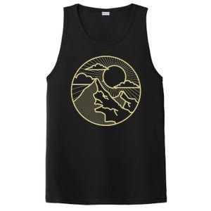 Sunset Mountain Retro PosiCharge Competitor Tank