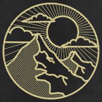 Sunset Mountain Retro Golf Towel