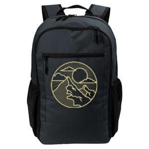 Sunset Mountain Retro Daily Commute Backpack