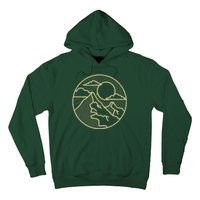 Sunset Mountain Retro Hoodie