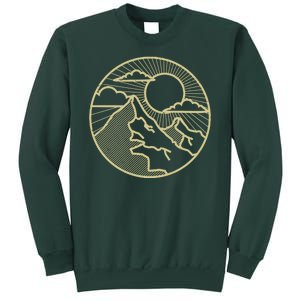 Sunset Mountain Retro Sweatshirt