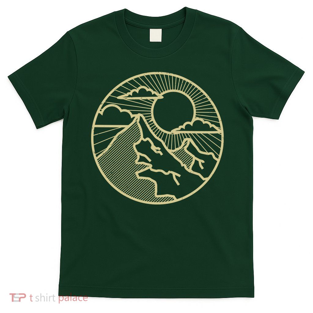 Sunset Mountain Retro T-Shirt